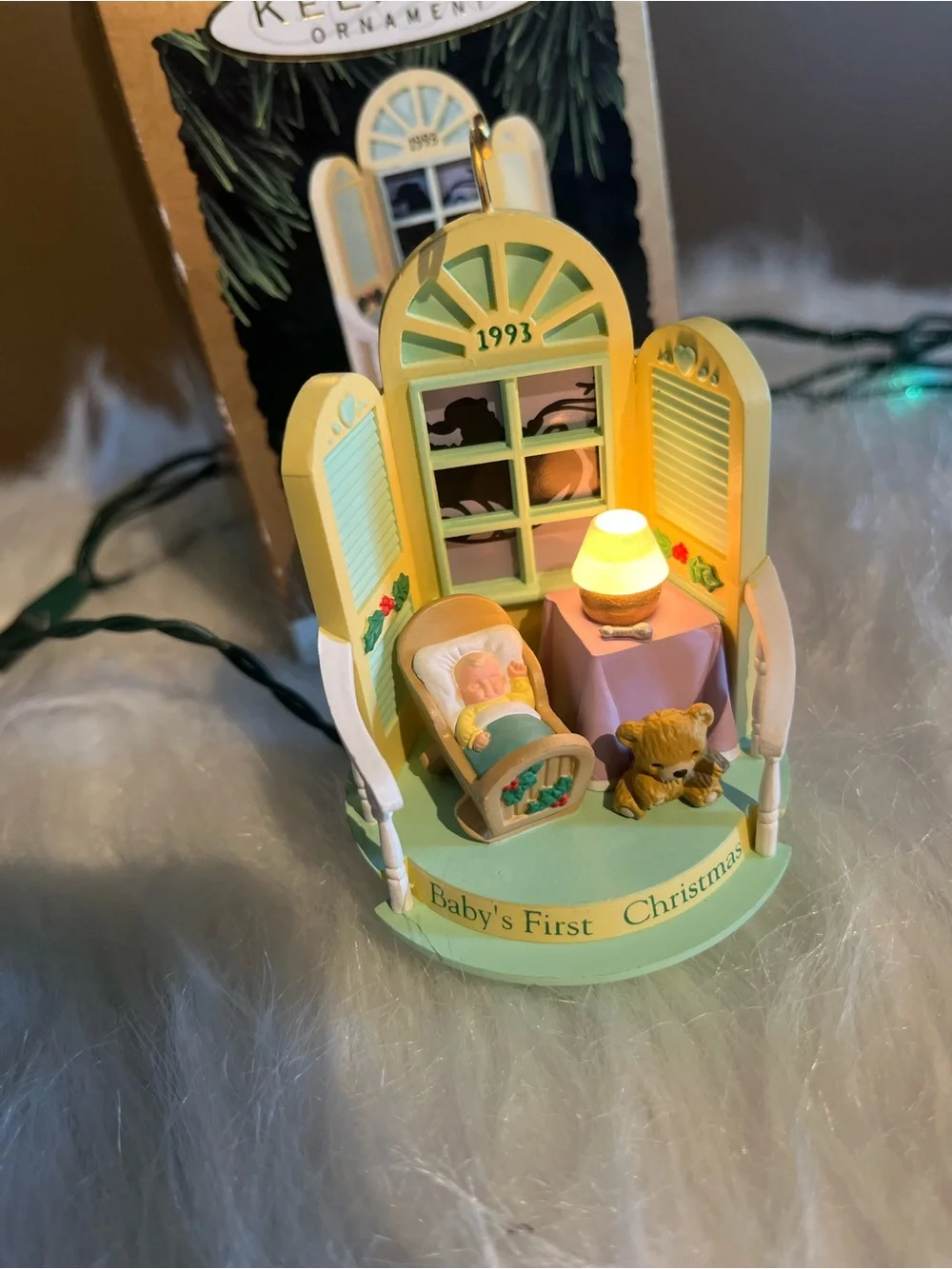 Keepsake 1993 Baby's First Christmas Ornament - Magic Light Series